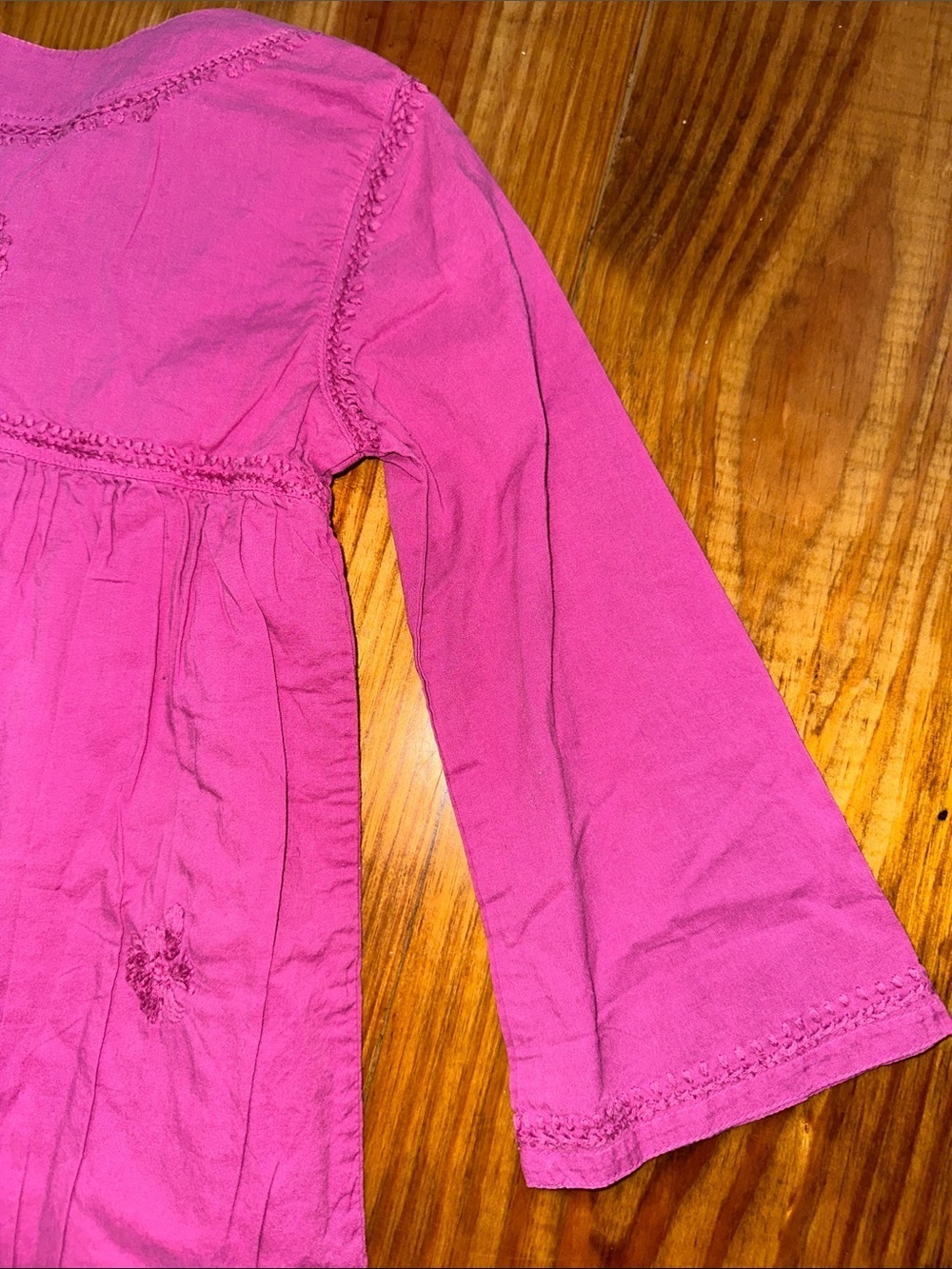 Roller Rabbit Girls' Pink Embroidered Tunic Dress - Picture 10 of 12